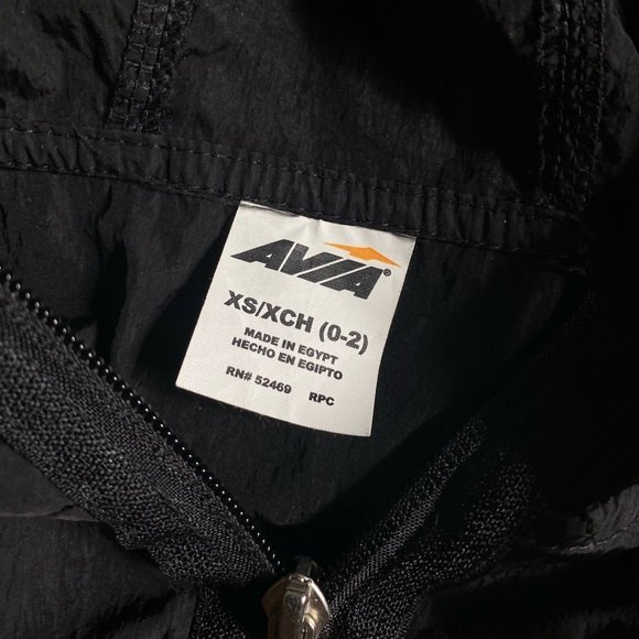 AVIA Black Windbreaker Light Rain Resistant Jacket - Picture 8 of 13
